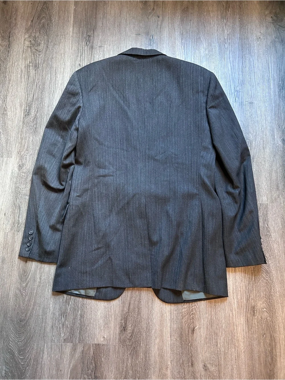 Vintage Polo By Ralph Lauren Suit Sports Jacket Blazer Gray 2 Button No Size Tag